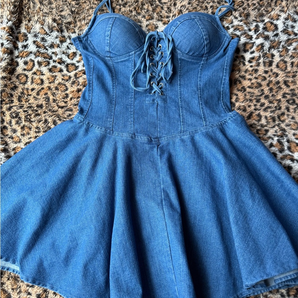 Corset Denim Dress